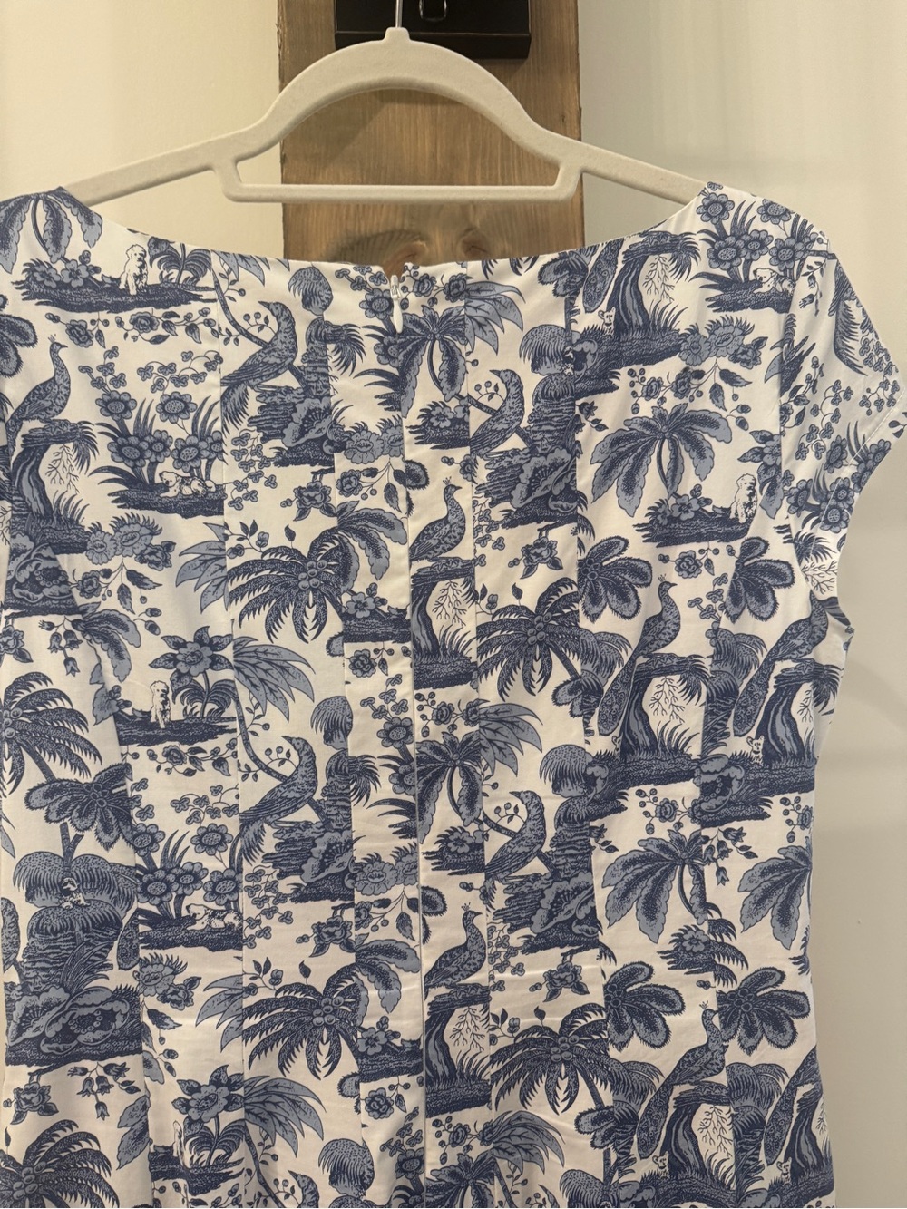 Staud Wells dress. Blue toile. Size 8. - Picture 6 of 6